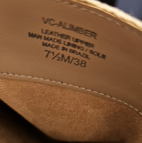 Vince Camuto Alimber suede slouchy gator print tan boots - Picture 5 of 10